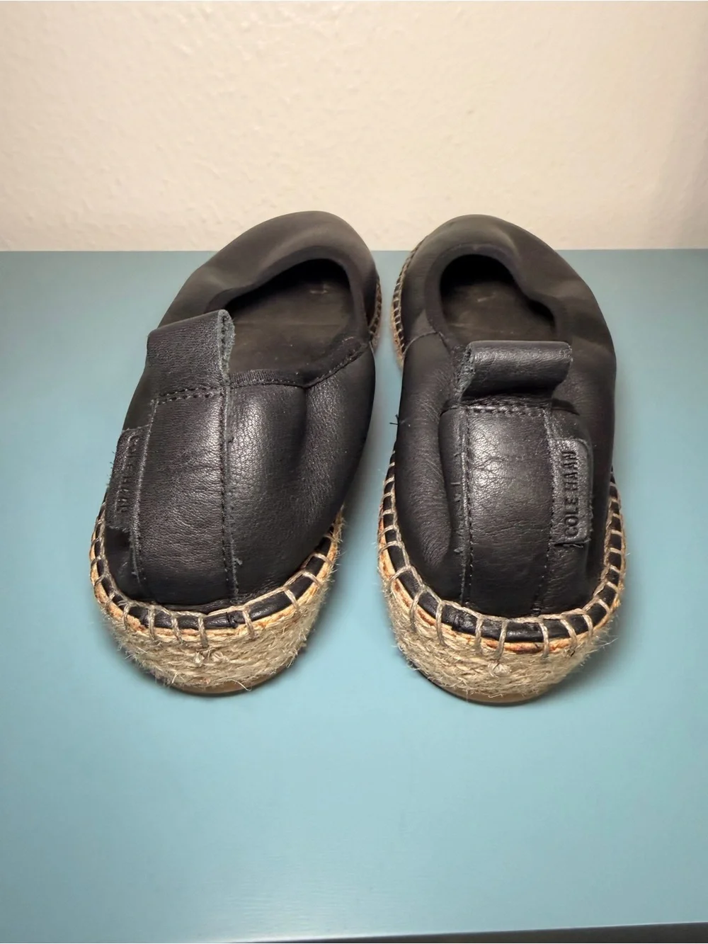 Cole Haan Black Espadrille Flats